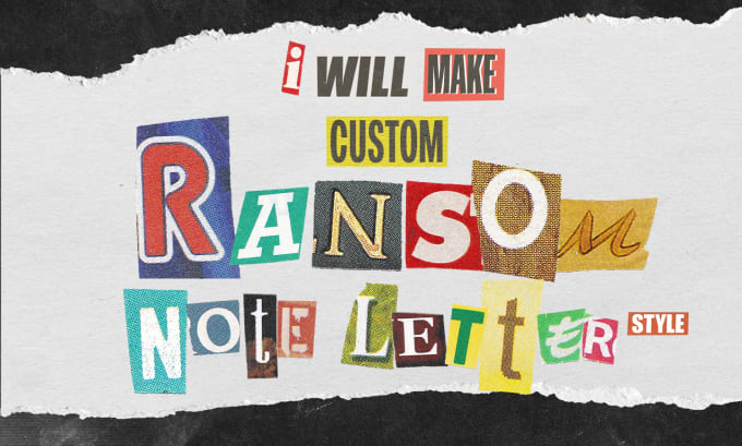 Gig Preview - Make custom ransom note letter text style