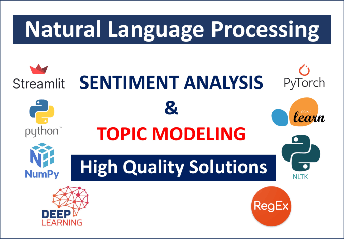 Gig Preview - Do nlp sentiment analysis and topic modeling projects