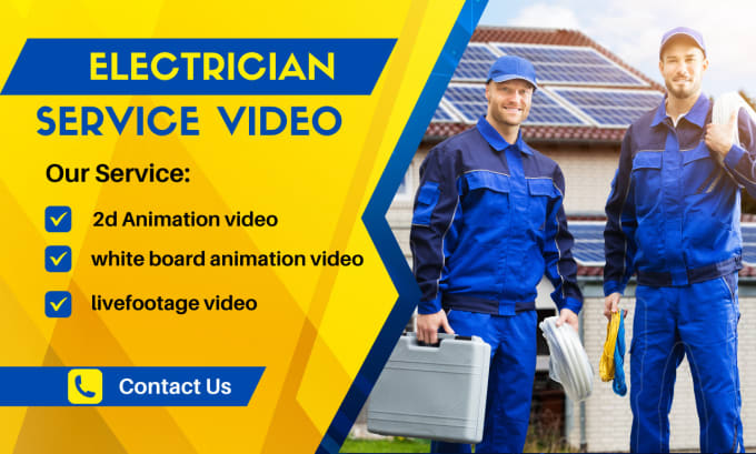 Gig Preview - Professional electrical contractor promo videos ads