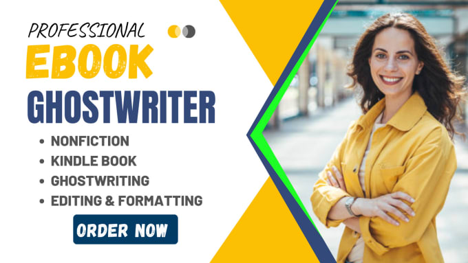 Gig Preview - Be your nonfiction ebook ghostwriter, book writer, kindle book, ghostwriting