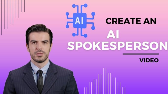 Gig Preview - Create an ai spokesperson video with a human avatar