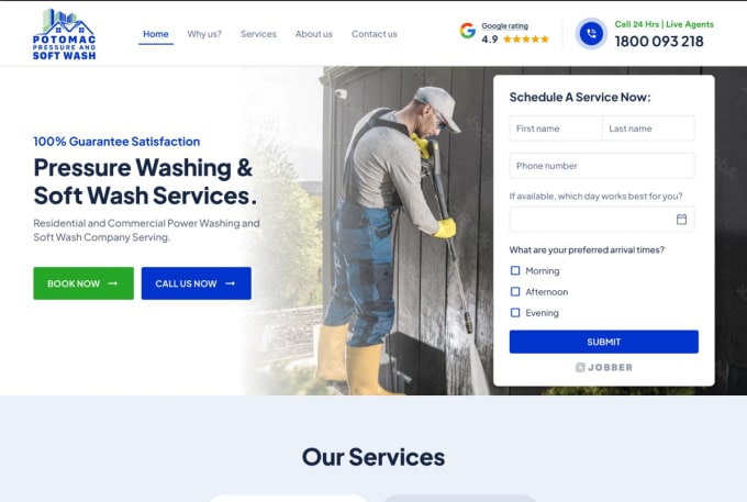 Gig Preview - Design cleaning car wash and pressure washing website in wordpress