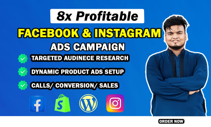 Gig Preview - Setup shopify facebook ads and instagram ads campaign