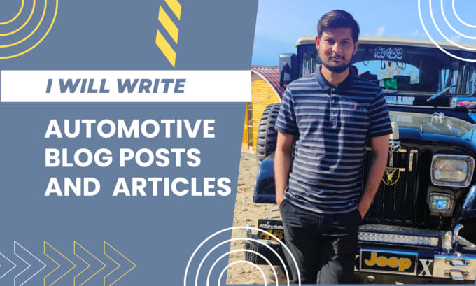 Gig Preview - Write SEO optimized automotive articles and car blog posts