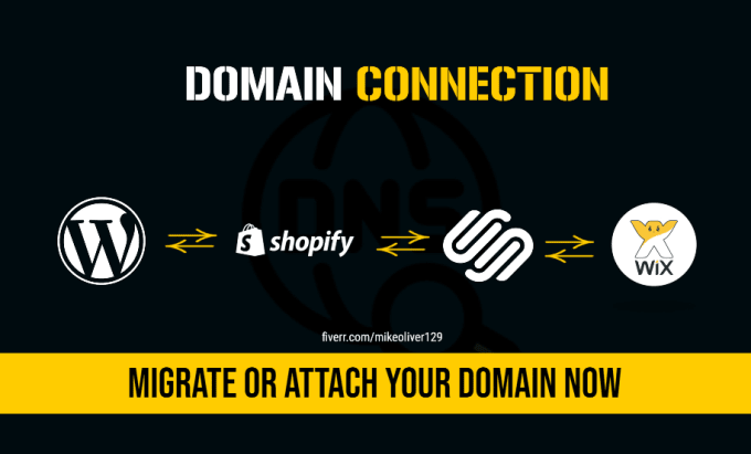 Gig Preview - Configure, connect and transfer your domain to squarespace, wix and shopify