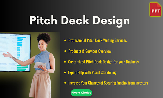 Gig Preview - Create a winning professional pitch deck presentation design