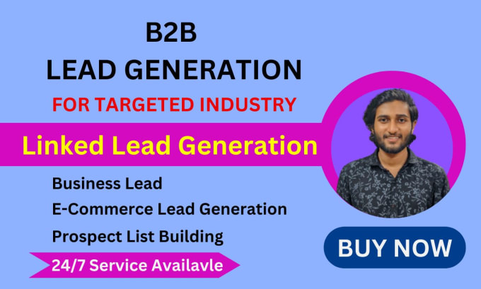 Gig Preview - Provide targeted b2b lead generation for any business