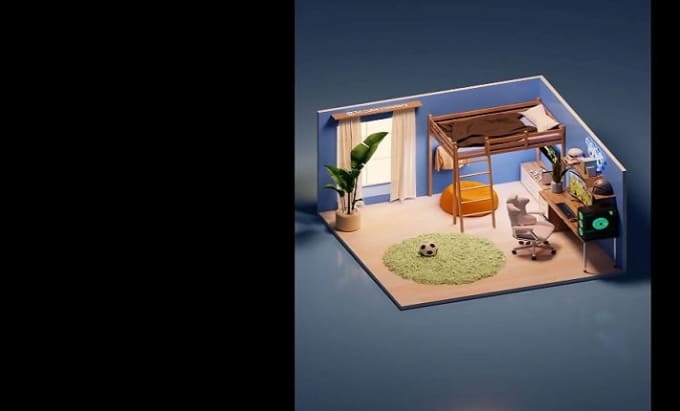 Gig Preview - Realistic  3d isometric animation for your vision isometric 3d explainer video