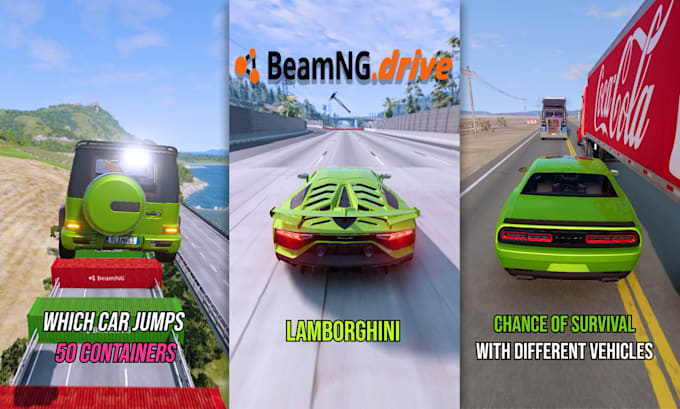 Gig Preview - Create beamng drive shorts for youtube