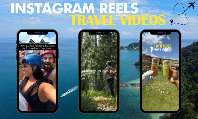 Gig Preview - Edit engaging instagram reels or shorts from your travel videos