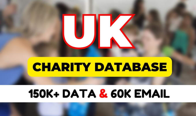 Gig Preview - Provide 1,50,000 UK registered charity database