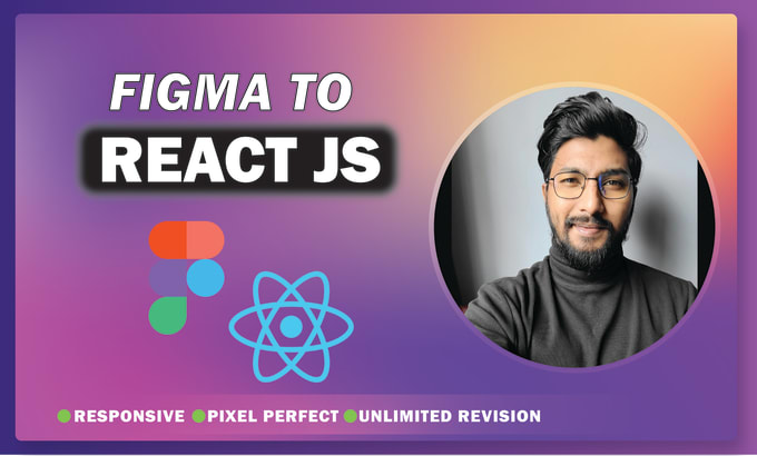 Gig Preview - Convert figma to responsive react js with tailwind CSS