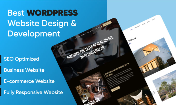 Gig Preview - Design and  develop complete wordpress website  with plugin fixes