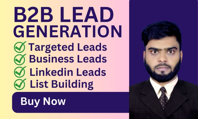 Gig Preview - Do b2b lead generation, email list building and  web research