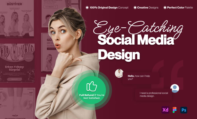 Gig Preview - Create professional social media designs for you