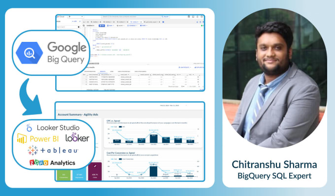 Gig Preview - Analyse data using bigquery sql and make dashboards