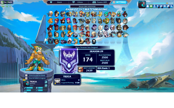 Brawlhalla Elo Boosting: Platinum - Steam (PC) Only - Read description