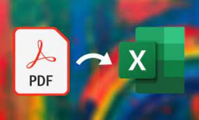 Gig Preview - Convert PDF to excel data, file conversion with proper formatting