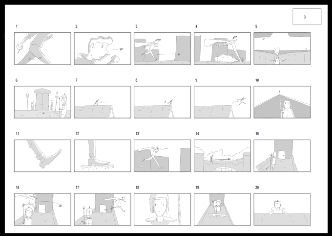 Gig Preview - Create storyboards and animatics showcasing your idea proposal