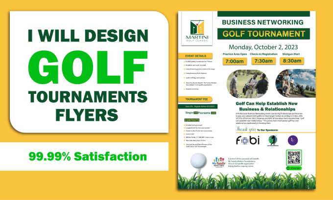 Gig Preview - Design custom golf tournament flyer