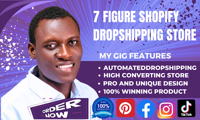 Gig Preview - Build 7 figure shopify dropshipping store, digital product shopify store