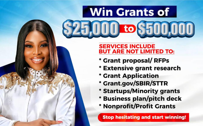 Gig Preview - Do grant proposal grant writing application grant research business plan