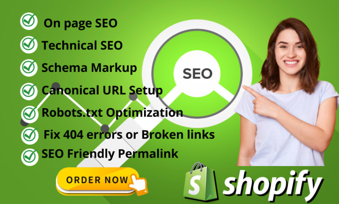 Gig Preview - Do advance shopify SEO ecommerce products on page optimization for google