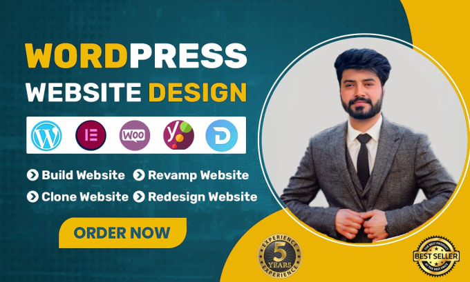 Gig Preview - Design, redesign, build, rebuild, clone, edit, fix or revamp wordpress website