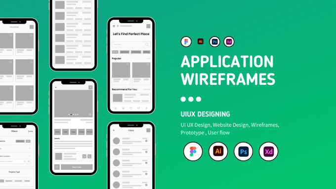 Gig Preview - Design user flow , wireframe  for website, dashboard and mobile app