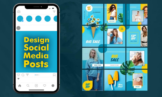 Gig Preview - Design engaging social media post, facebook and instagram post