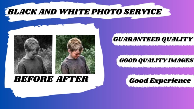 Gig Preview - Restoration of black and white photos to color