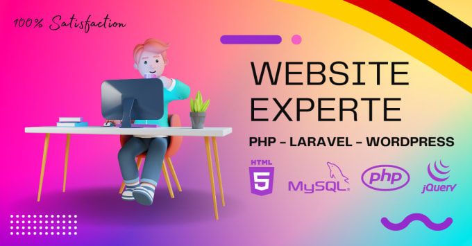 Gig Preview - Full stack web developer, laravel PHP website development wordpress