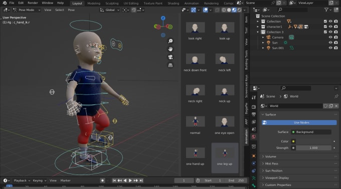 Gig Preview - Do 3d character rigging professionally using blender