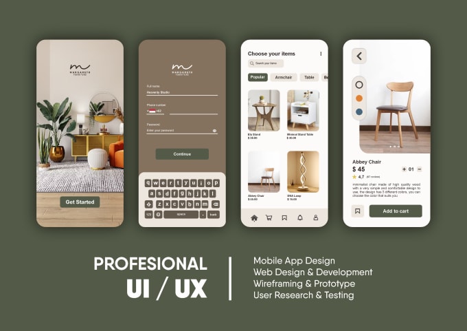 Gig Preview - Do ui ux design, mobile app, website ui ux design