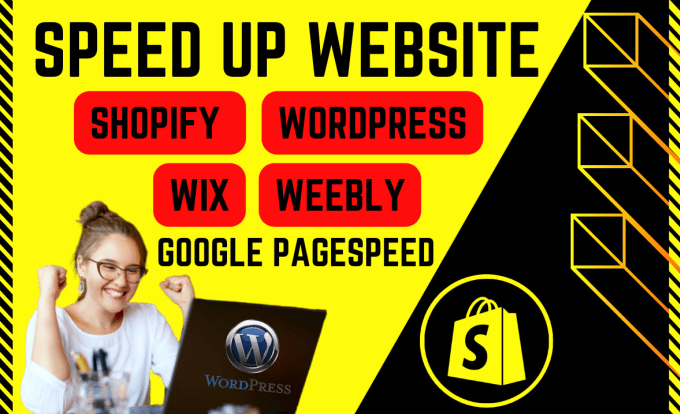 Gig Preview - Do wordpress wix shopify website speed optimize and increase page speed