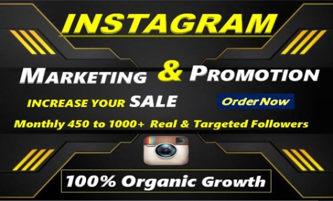 Gig Preview - Run your instagram marketing to gain organic followers