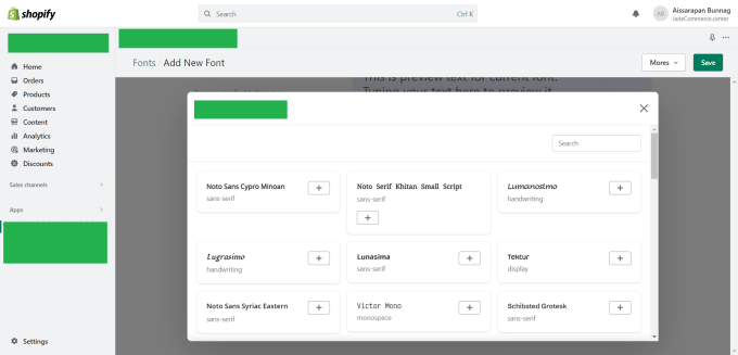 Gig Preview - Add a custom font on shopify base on your requirement