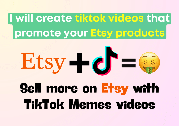 Gig Preview - Create etsy products tiktok viral memes videos