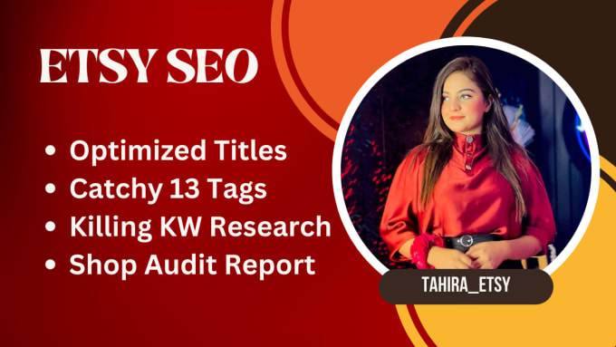 Gig Preview - Rank etsy listings with etsy seo title and tags