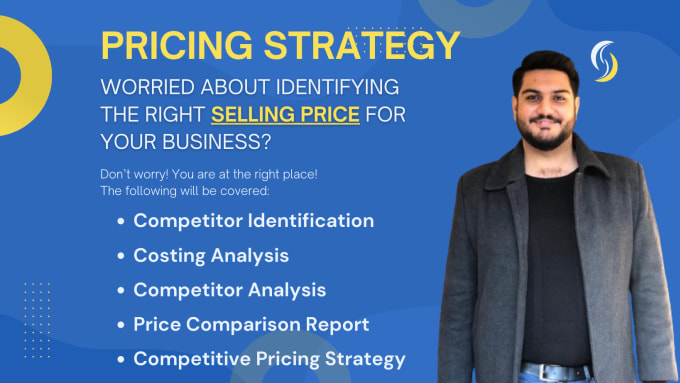 Gig Preview - Make a competitive pricing strategy for your business