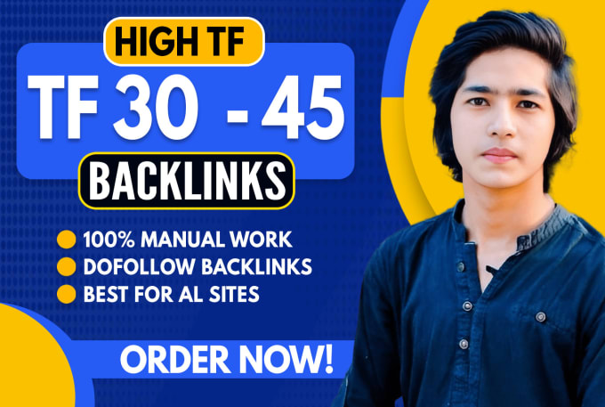 Gig Preview - Create high quality high tf 30 to 45 contextual dofollow seo backlinks