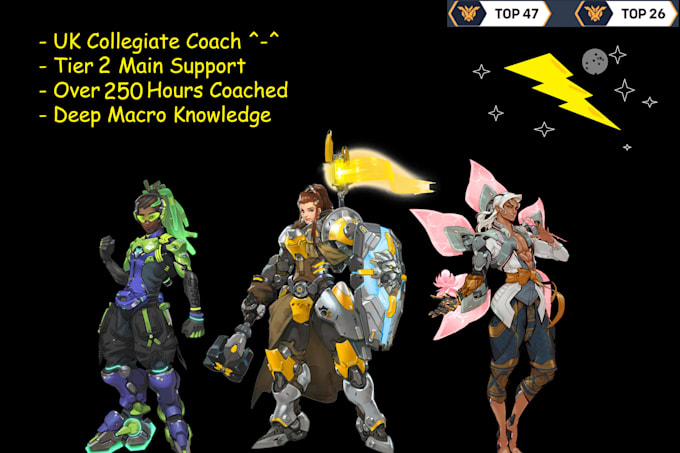 Gig Preview - Coach you or your overwatch team as a tier 2 ms and collegiate coach