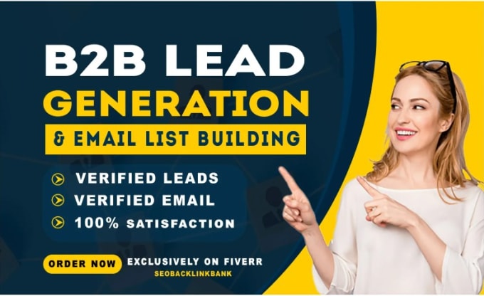 Gig Preview - Provide best b2b lead generation for all industry