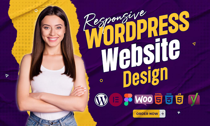 Gig Preview - Create modern responsive business wordpress website design