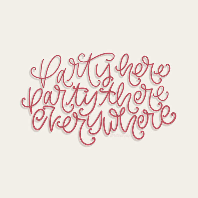 Gig Preview - Draw your text in my hand lettering style