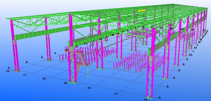 Gig Preview - Do steel structure detailing using tekla structure, bocad, auto cad