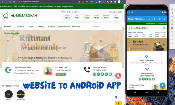 Bestseller - convert website to android app using webview