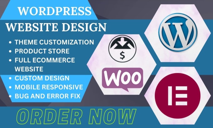 Gig Preview - Redesign wordpress, business website with elementor pro