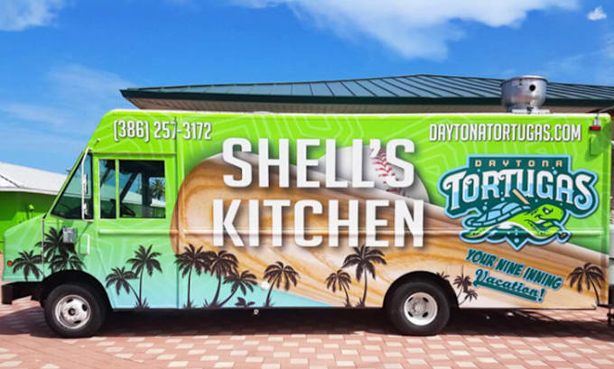 Gig Preview - Design food truck wrap, car wrap, truck wrap, vehicle warp, food truck wrap