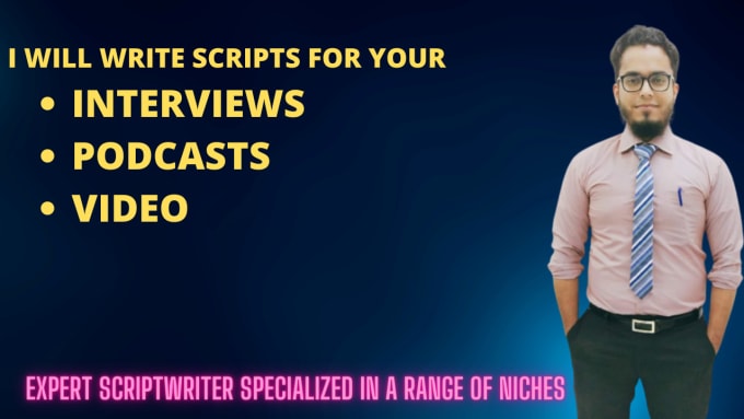 Gig Preview - Be your best script writer for any topic